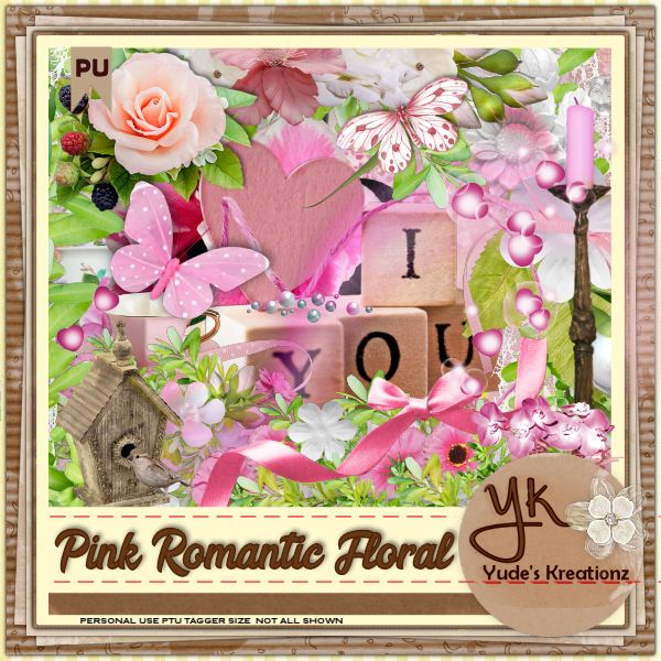 Pink Romantic Floral - Click Image to Close